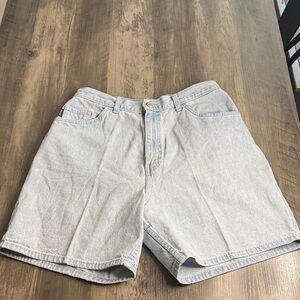 Vintage 80’s chic Pale Blue High-Rise Mom Denim Shorts